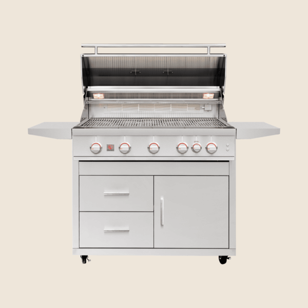 Stock Image - Summerset - Deluxe Cart for 40in. Sizzler / Sizzler Pro Grill Summerset - Stove Depot and Chimney Works