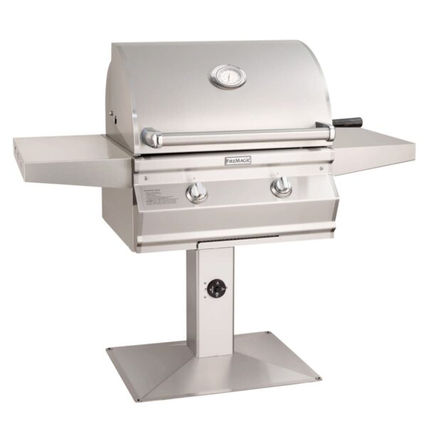 Stock Image - Fire Magic - Choice Multi-User Accessible CMA430s Patio Post Mount Grill Fire Magic - Stove Depot and Chimney Works