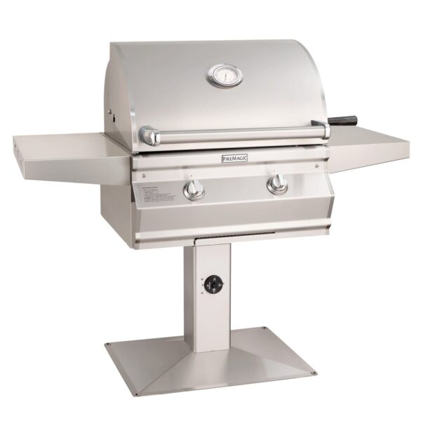 Stock Image - Fire Magic - Choice Multi-User Accessible CMA430s Patio Post Mount Grill Fire Magic - Stove Depot and Chimney Works