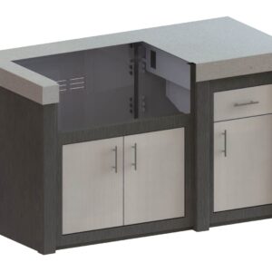 Stock Image - Stoll Outdoor  - 62in Outdoor Kitchen Island Kitchen - Stove Depot and Chimney Works
