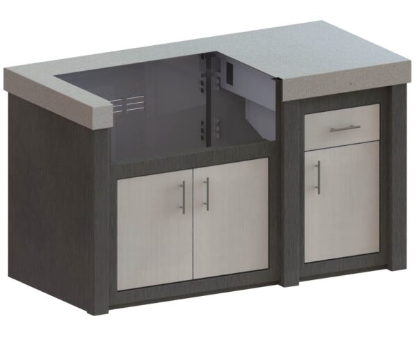 Stock Image - Stoll Outdoor  - 62in Outdoor Kitchen Island Kitchen - Stove Depot and Chimney Works