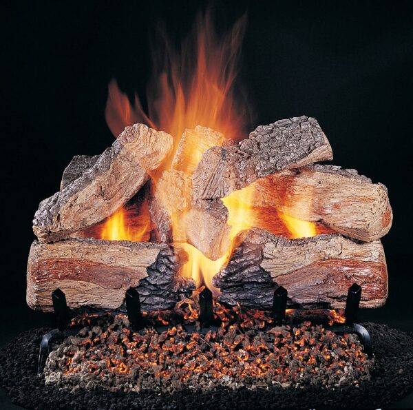 Stock Image - Rasmussen - Evening Desire (ED) Rasmussen Gas Log Set & Burner - Stove Depot and Chimney Works