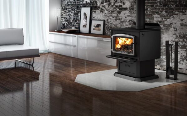 Stock Image - Osburn 2000 Wood Stove with Blower Osburn Stoves - Stove Depot and Chimney Works