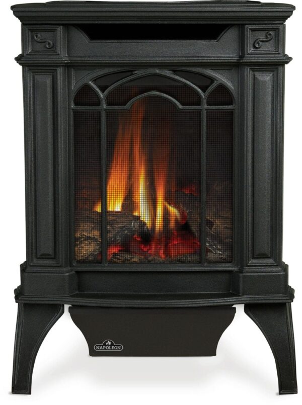 Stock Image - Napoleon - Arlington™ Direct Vent Stove, Natural Gas, Electronic Ignition - Black Napoleon Hearth Gas Freestanding Stove - Stove Depot and Chimney Works