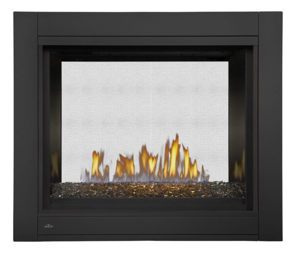 Stock Image - Napoleon - Ascent™ Multi-View See Through Direct Vent Fireplace with Glass Embers, Natural Gas, Electronic Ignition Napoleon Hearth Gas See-Thru Fireplace - Stove Depot and Chimney Works