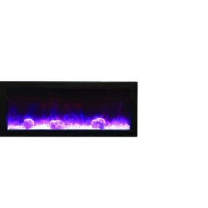 Stock Image - Amantii - Smart 40" Electric Slim Built-in only comes with optional black steel surround  - Stove Depot and Chimney Works
