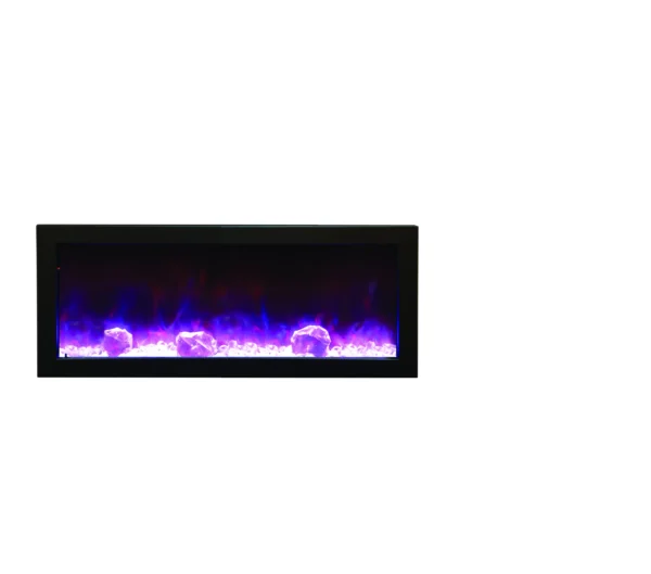 Stock Image - Amantii - Smart 40" Electric Slim Built-in only comes with optional black steel surround  - Stove Depot and Chimney Works