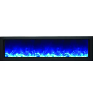Stock Image - Amantii - Smart 60" Electric Deep Built-in only comes with optional black steel surround  - Stove Depot and Chimney Works
