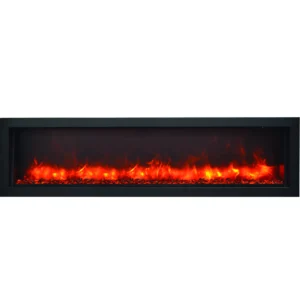 Stock Image - Amantii - Smart 60" Electric Slim Built-in only comes with optional black steel surround  - Stove Depot and Chimney Works
