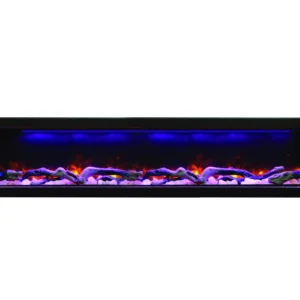 Stock Image - Amantii - Smart 72" Electric Deep  Built-in only comes with optional black steel surround  - Stove Depot and Chimney Works