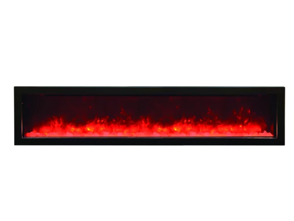 Stock Image - Amantii - Smart 72" Electric Slim Built-in only comes with optional black steel surround  - Stove Depot and Chimney Works