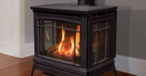 Stock Image - Enviro Berkeley Enviro Gas Freestanding & Legs & Traditional Stove - Stove Depot and Chimney Works