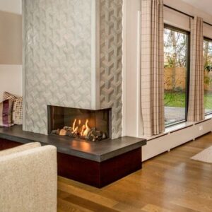 Stock Image - European Home - Bidore 95 MKII European Home Gas Contemporary Fireplace - Stove Depot and Chimney Works