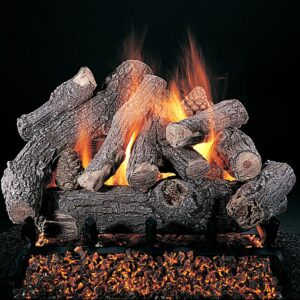 Stock Image - Rasmussen - Bonfire (BF) Rasmussen Gas Log Set & Burner - Stove Depot and Chimney Works