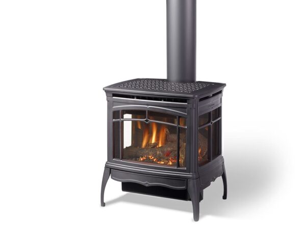Stock Image - Hearthstone Bristol DX Gas Stoves - Stove Depot and Chimney Works