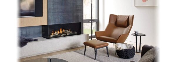 Stock Image - Regency - City Series Chicago Corner 40 Gas Fireplace Regency - Stove Depot and Chimney Works