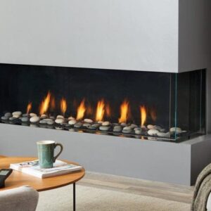 Stock Image - Regency - City Series Chicago Corner 60  Gas Fireplace Regency - Stove Depot and Chimney Works