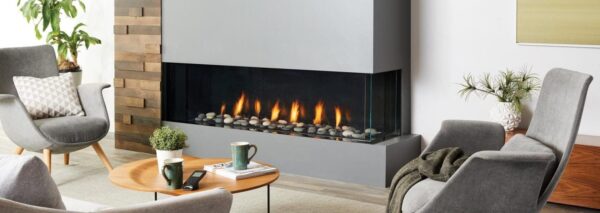 Stock Image - Regency - City Series Chicago Corner 60  Gas Fireplace Regency - Stove Depot and Chimney Works
