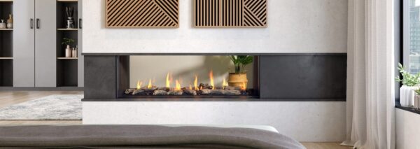 Stock Image - Regency - City Series Seattle See-Through 60  Gas Fireplace Regency - Stove Depot and Chimney Works