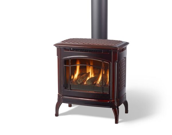 Stock Image - Hearthstone Champlain Gas Stoves - Stove Depot and Chimney Works