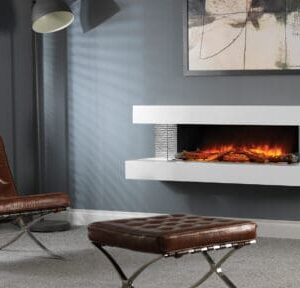 Stock Image - European Home Compton 1000: Electric Fireplace Suite Electric Fireplaces - Stove Depot and Chimney Works