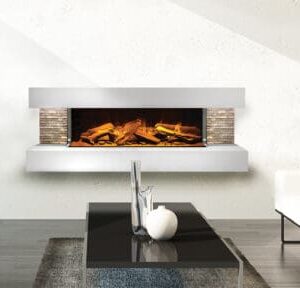 Stock Image - European Home Compton 2: Electric Fireplace Suite Electric Fireplaces - Stove Depot and Chimney Works