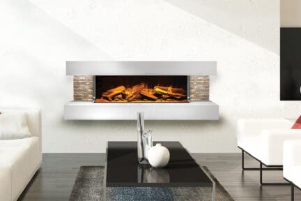 Stock Image - European Home Compton 2: Electric Fireplace Suite Electric Fireplaces - Stove Depot and Chimney Works