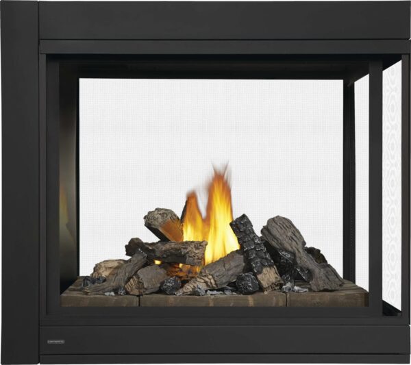 Stock Image - Napoleon - CBHD4 3-Sided Direct Vent Fireplace with Logs, Natural Gas, Alternate Electronic Ignition Napoleon Hearth Gas Fireplace - Stove Depot and Chimney Works