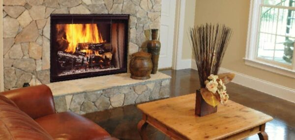 Stock Image - Majestic Designer Series Wood-Burning Fireplace Majestic Wood Fireplace - Stove Depot and Chimney Works