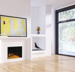 Stock Image - European Home E32 H: Single-Sided Electric Fireplace Electric Fireplaces - Stove Depot and Chimney Works