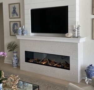 Stock Image - European Home E72: Single-Sided Electric Fireplace Electric Fireplaces - Stove Depot and Chimney Works