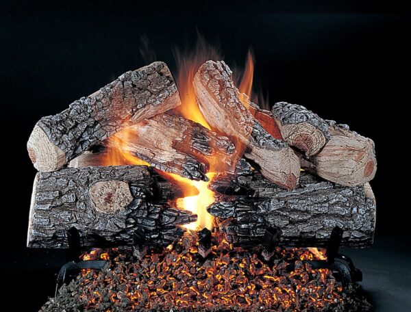 Stock Image - Rasmussen - Evening Prestige (EPR) Rasmussen Gas Log Set & Burner - Stove Depot and Chimney Works