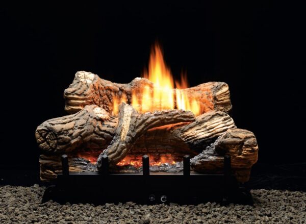 Stock Image - American Hearth - Vent-Free Contour Burners with Log Sets - Trenton & Concord American Hearth - Stove Depot and Chimney Works