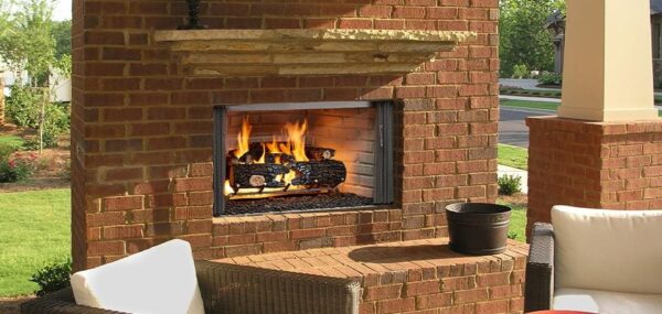 Stock Image - Outdoor Lifestyles Villawood Wood Fireplace Outdoor Lifestyles Wood Fireplace & Outdoor Fire - Stove Depot and Chimney Works