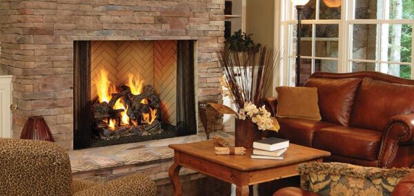 Stock Image - Heatilator Birmingham Wood Fireplace Heatilator Wood Fireplace - Stove Depot and Chimney Works