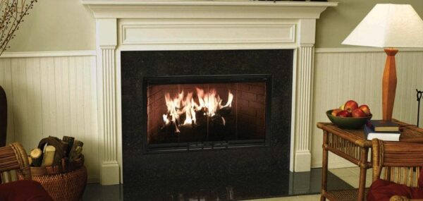 Stock Image - Heatilator Element Wood Fireplace Heatilator Wood Fireplace - Stove Depot and Chimney Works