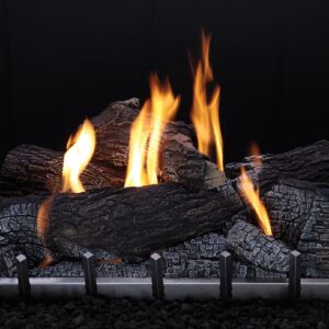 Stock Image - American Hearth - Outdoor Refractory Log Sets and Harmony Burners American Hearth - Stove Depot and Chimney Works