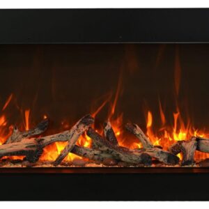 Stock Image - Amantii - Smart 60" unit - 14 1/4" in depth 3 sided glass fireplace  - Stove Depot and Chimney Works