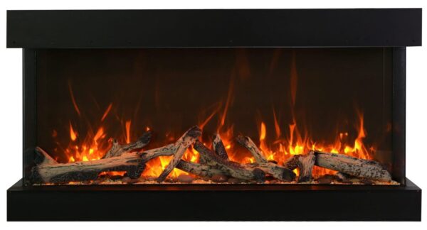 Stock Image - Amantii - Smart 60" unit - 14 1/4" in depth 3 sided glass fireplace  - Stove Depot and Chimney Works