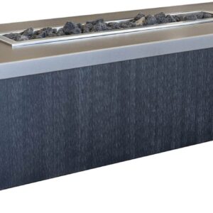 Stock Image - Stoll Outdoor -  Linear Fire Pit Table Fire Table - Stove Depot and Chimney Works