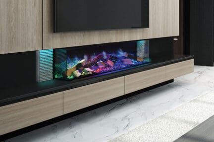 Stock Image - European Home Linnea 3-Sided Electric Fireplace Electric Fireplaces - Stove Depot and Chimney Works