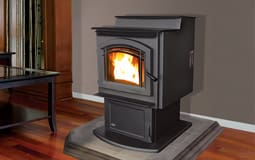 Stock Image - Enviro M55 Enviro Pellet Freestanding & Pedestal & Traditional Stove - Stove Depot and Chimney Works