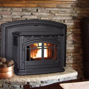 Stock Image - Enviro M55 Cast Iron Enviro Inserts - Stove Depot and Chimney Works