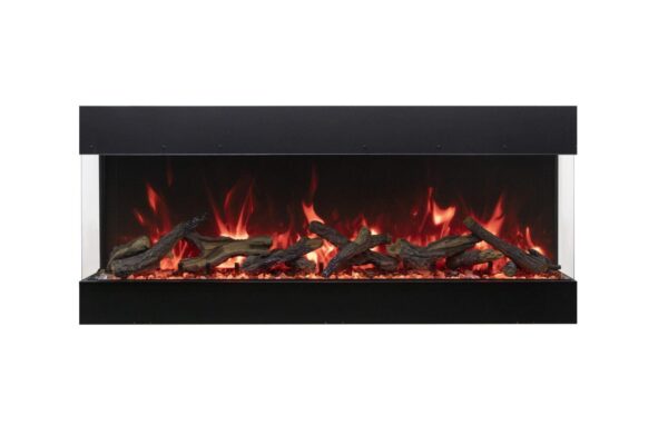 Stock Image - Amantii - Tru View Bespoke – 45″ Indoor / Outdoor, WiFi Enabled, Bluetooth Capable 3 Sided Fireplace – Featuring a Glass Viewing Height of 20″  - Stove Depot and Chimney Works