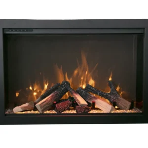 Stock Image - Amantii - Traditional Bespoke - 38" Indoor / Outdoor Electric Insert featuring Thermostatic Remote, WiFi capable and a Selection of Media Options  - Stove Depot and Chimney Works