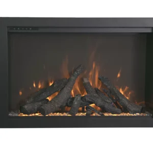 Stock Image - Amantii - Traditional Bespoke - 44" Indoor / Outdoor Electric Insert featuring Thermostatic Remote, WiFi capable and a Selection of Media Options  - Stove Depot and Chimney Works