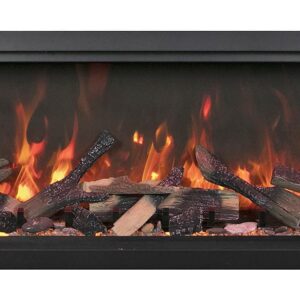 Stock Image - Amantii - Symmetry Xtra Tall Bespoke - 50" Electric Fireplace featuring Thermostatic Remote, WiFi capable and a Selection of Media Options  - Stove Depot and Chimney Works