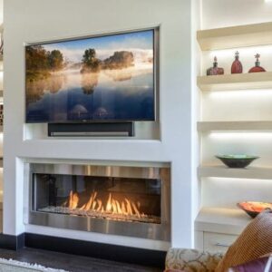 Stock Image - European Home - Modore 140 MKII European Home Gas Contemporary Fireplace - Stove Depot and Chimney Works