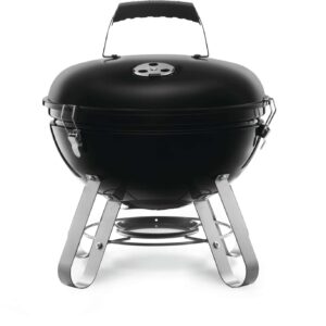 Stock Image - Napoleon - NK14 Charcoal Kettle Grill, Black Napoleon Grill Charcoal Cart Freestanding Grill - Stove Depot and Chimney Works