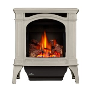 Stock Image - Napoleon - Bayfield™ Direct Vent Stove, Natural Gas, Electronic Ignition - Winter Frost Napoleon Hearth Gas Freestanding Stove - Stove Depot and Chimney Works